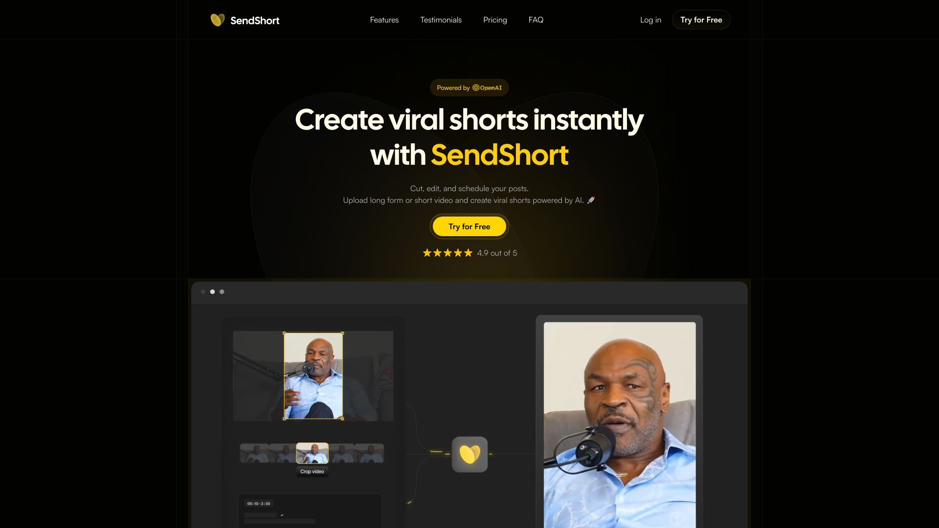 SendShort logo