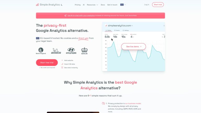 Powerful Simple Analytics AI Tool Review