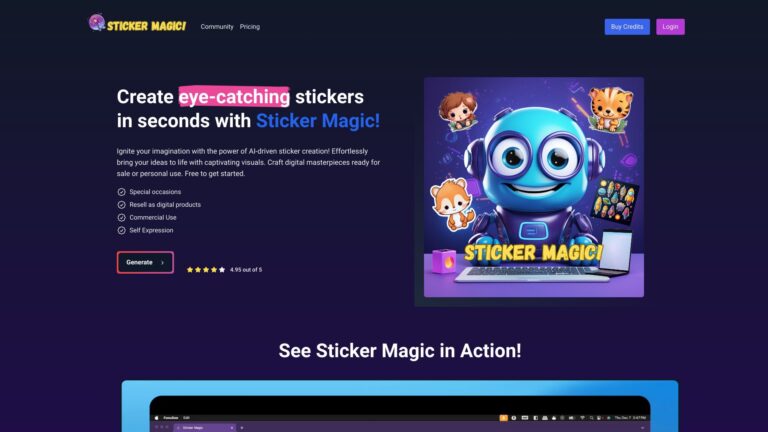 Powerful Sticker Magic AI Tool Review