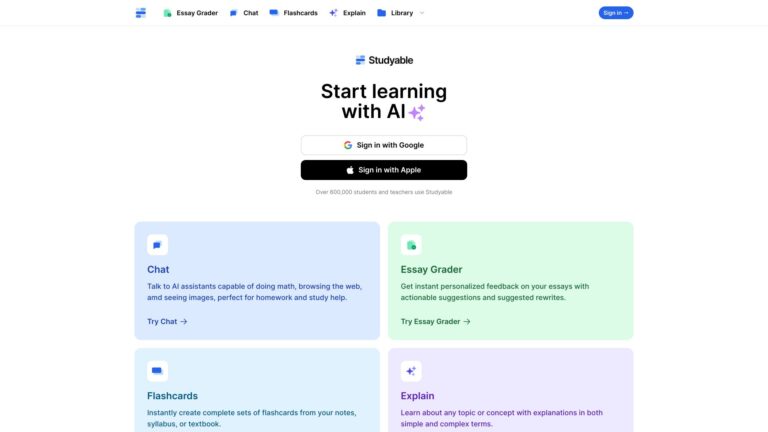 Best Studyable AI Tool Review