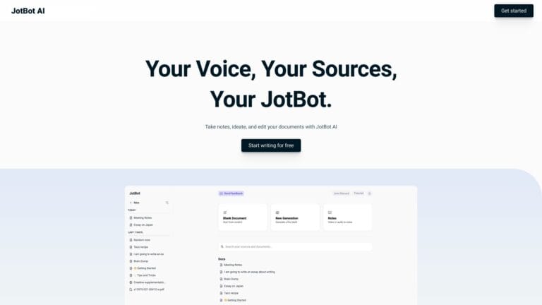 New Jotbot AI AI Tool Review