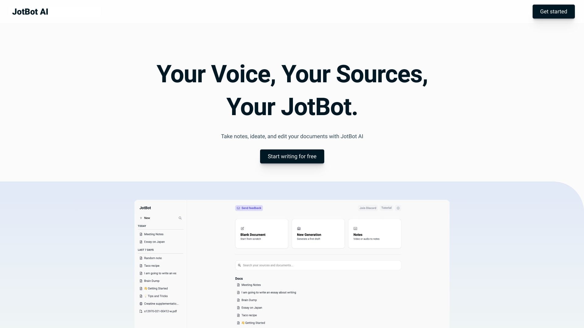 JotBot AI logo