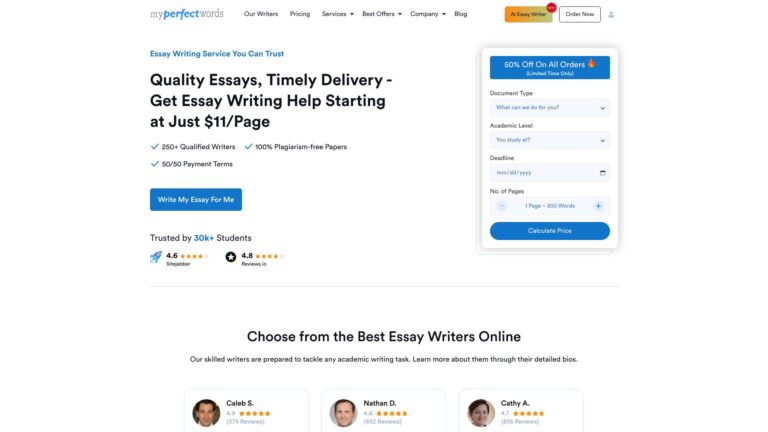 Top Myperfectwords.com AI Tool Review