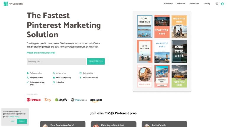 Top Pin Generator AI Tool Review