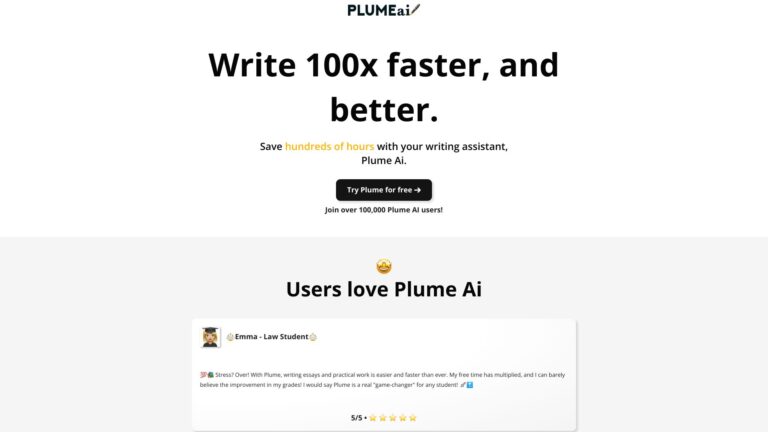 Popular Plume AI AI Tool Review