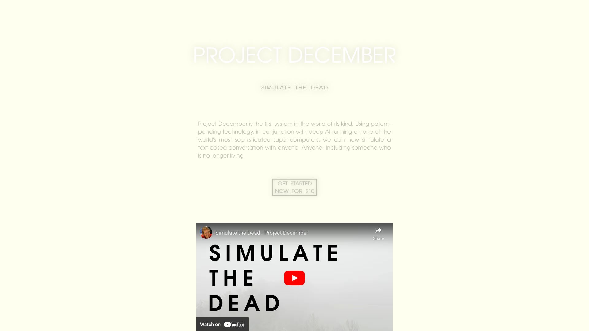 Project December logo