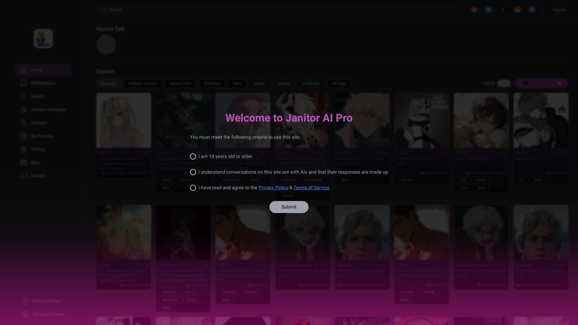 Janitor AI Pro logo
