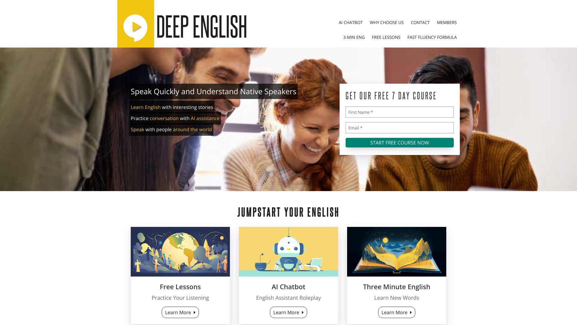 Deep English logo