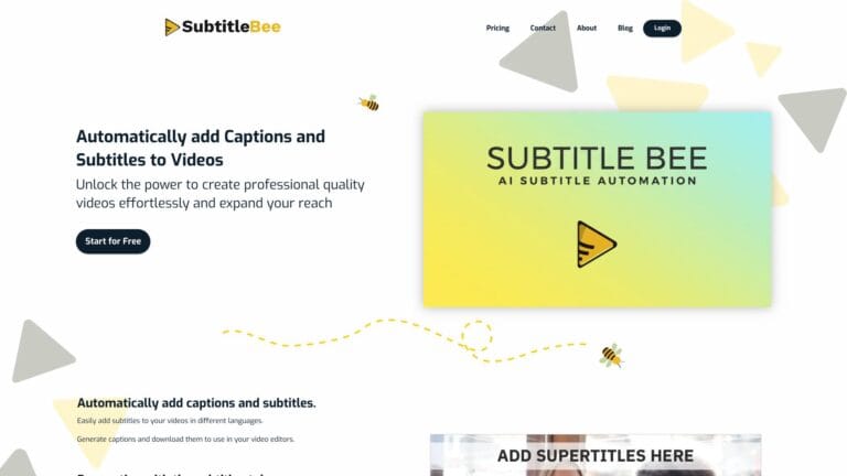 Smart Subtitlebee AI Tool Review