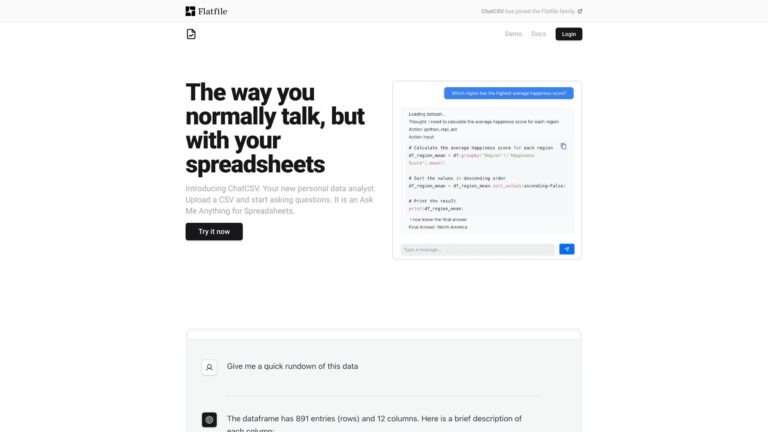 Best Chatcsv AI Tool Review