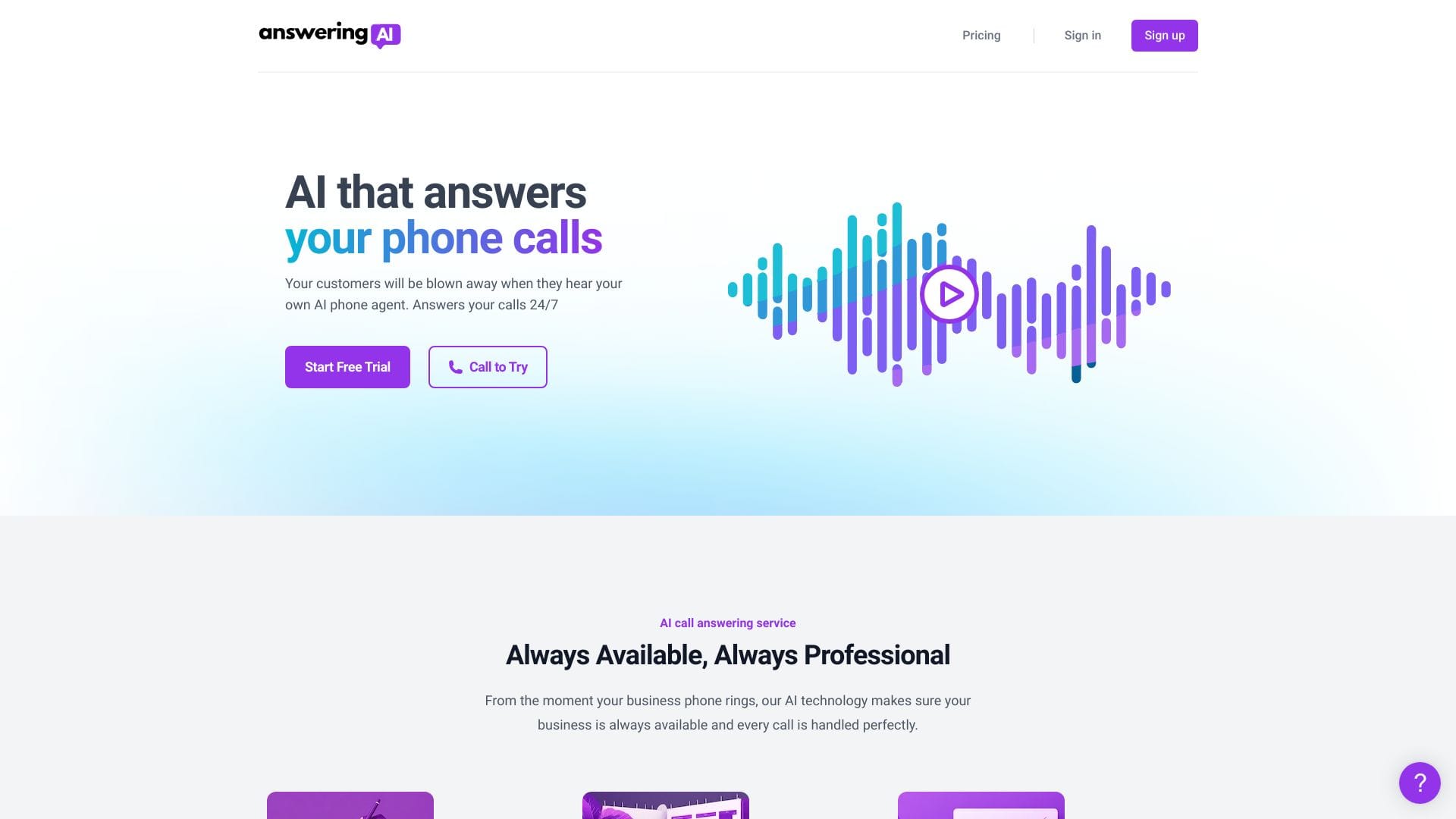 Answering AI logo