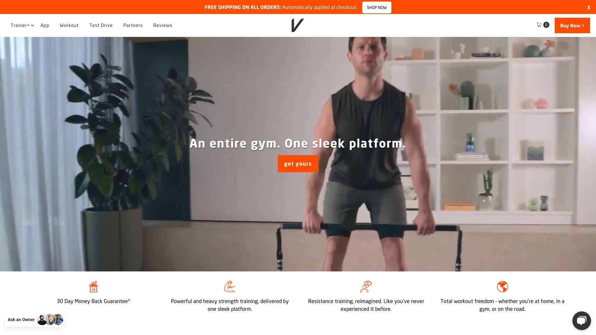 Trainer+ by Vitruvian logo