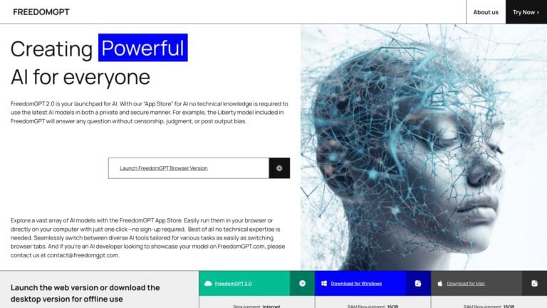 New Freedomgpt AI Tool Review