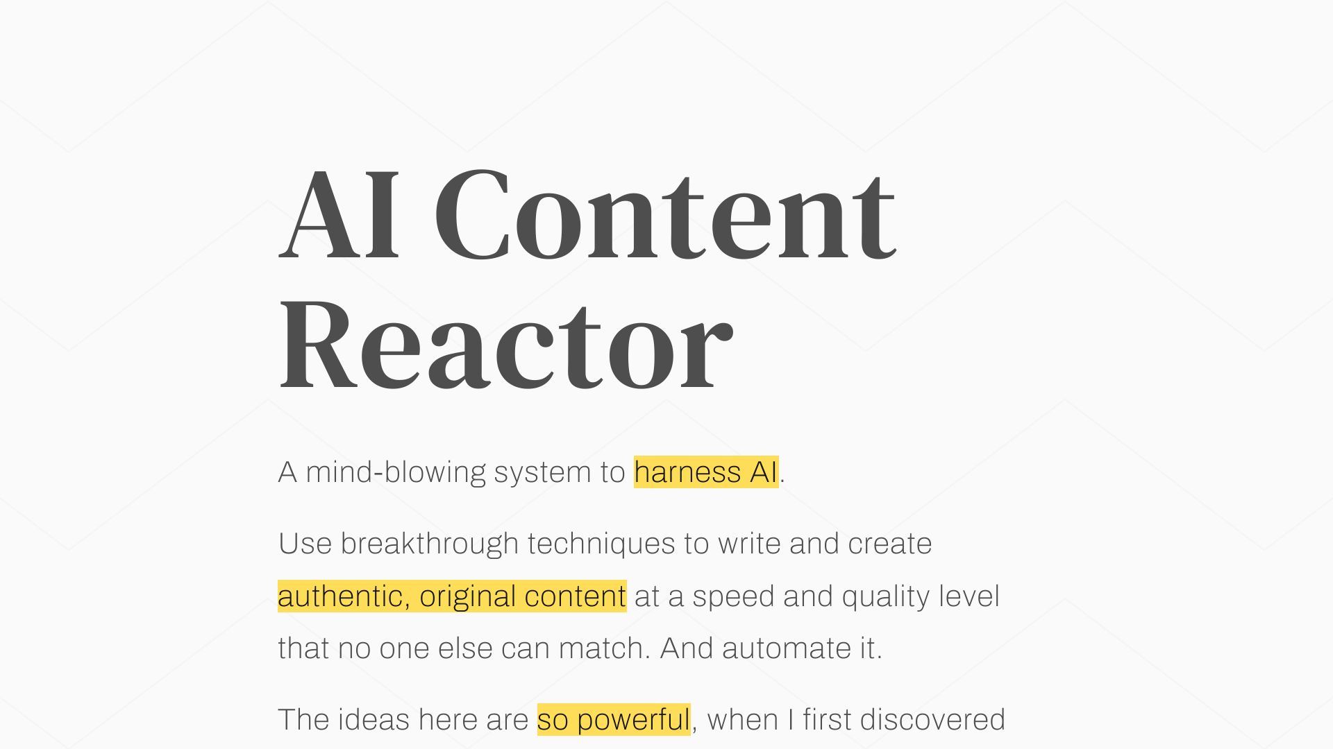 AI Content Reactor logo