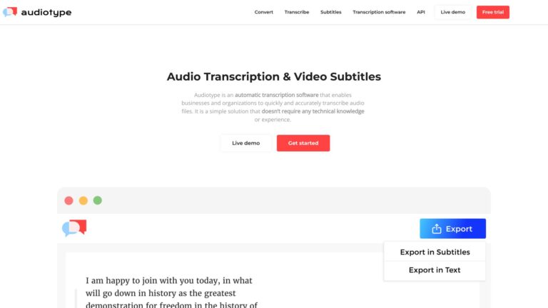 New Audiotype AI Tool Review