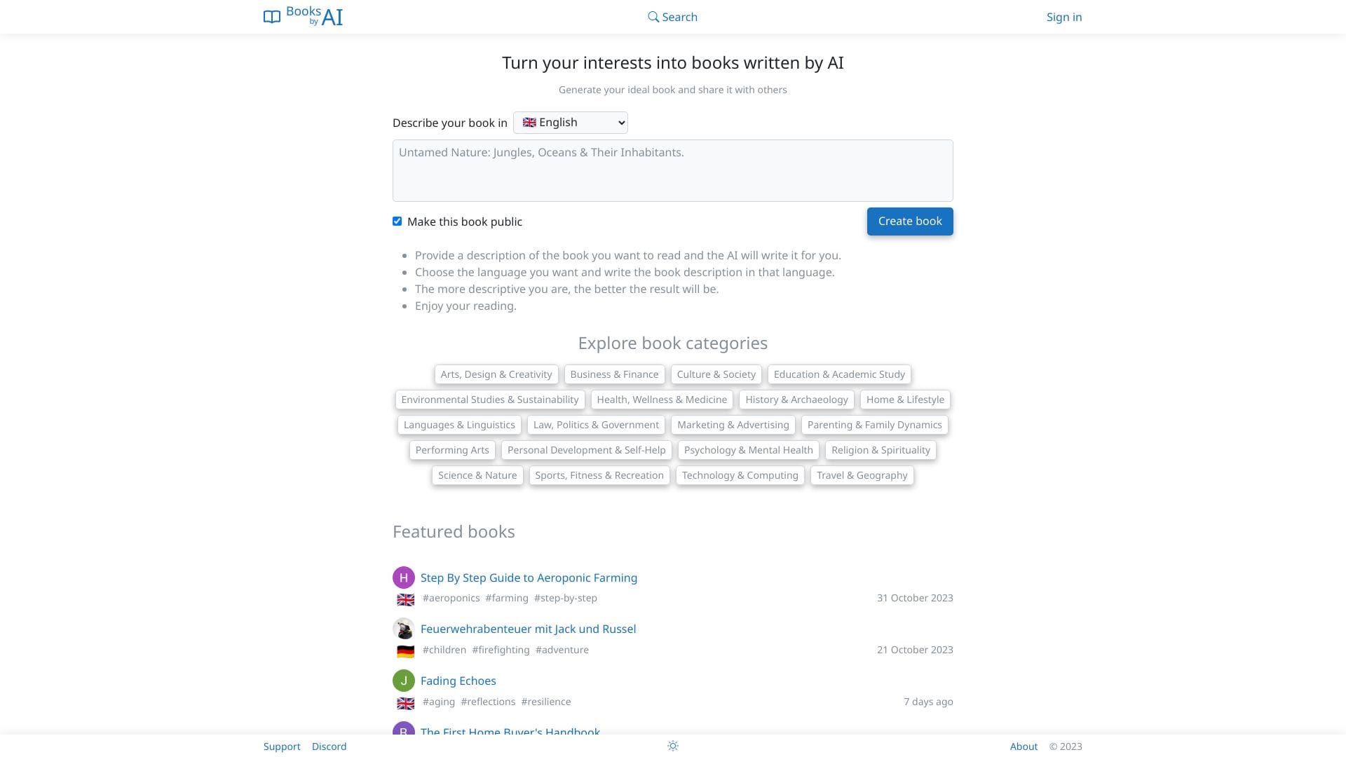 Books by AI logo