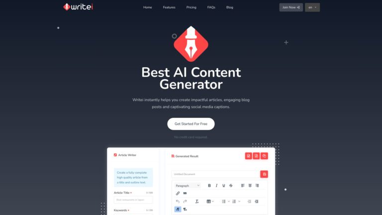 Powerful Writei AI Tool Review