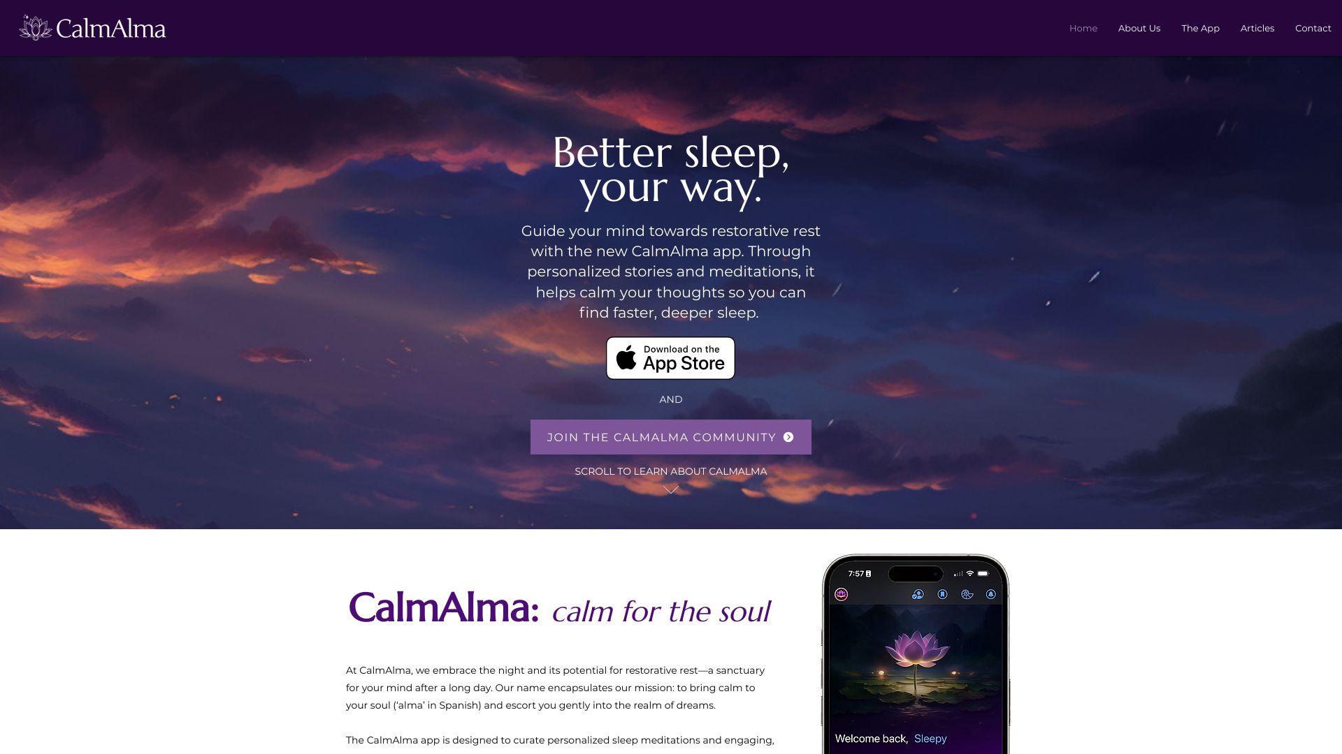 CalmAlma logo