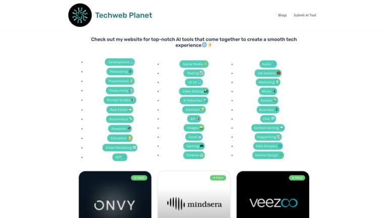 New Techweb Planet AI Tool Review