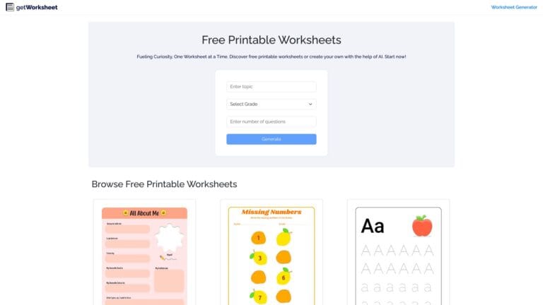 Innovative Get Worksheet AI Tool Review