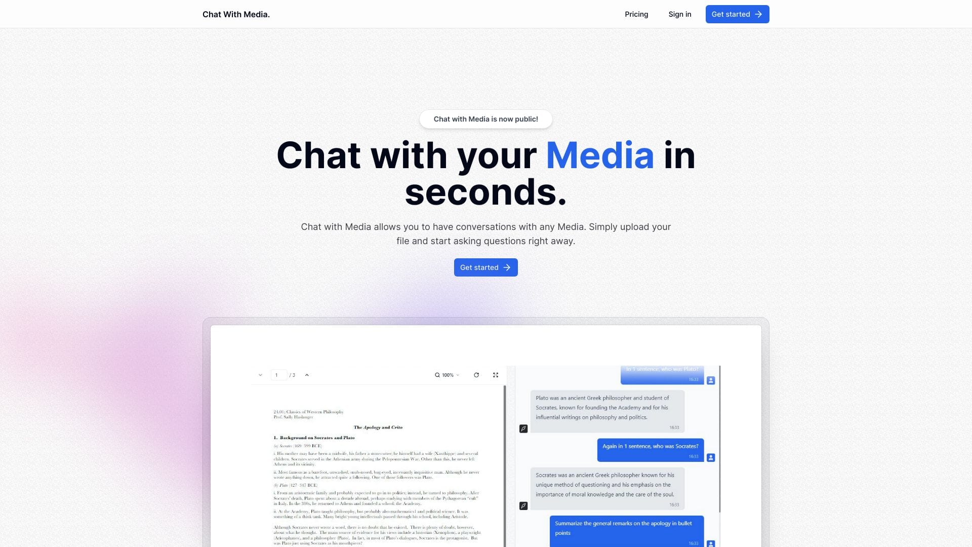 Chat With Media logo
