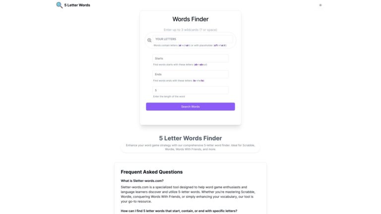 Free 5letter AI Tool Review