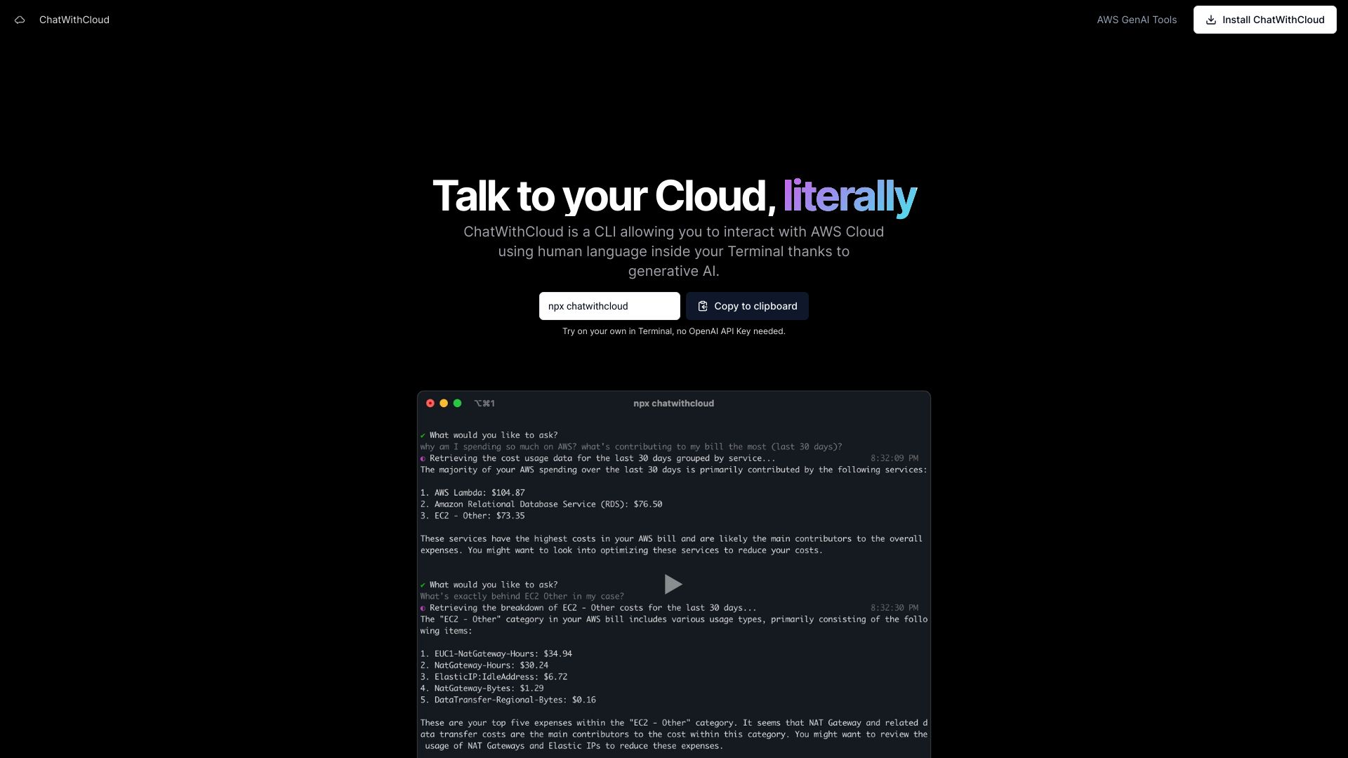 ChatWithCloud logo