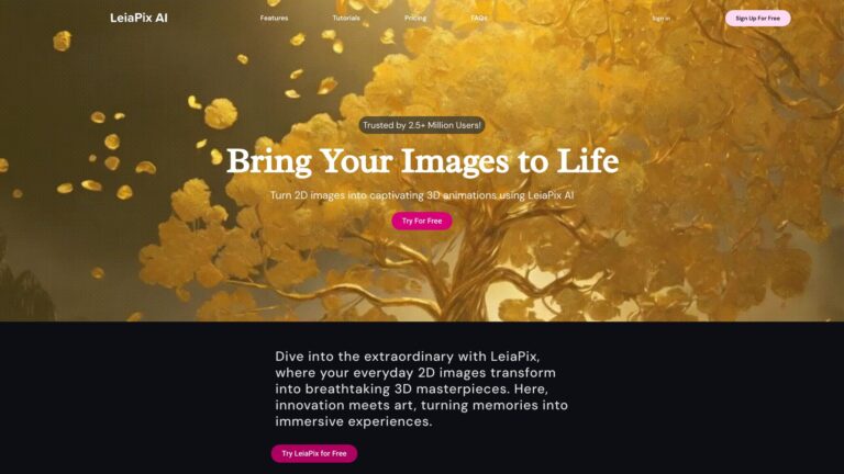 Best Leiapix AI AI Tool Review