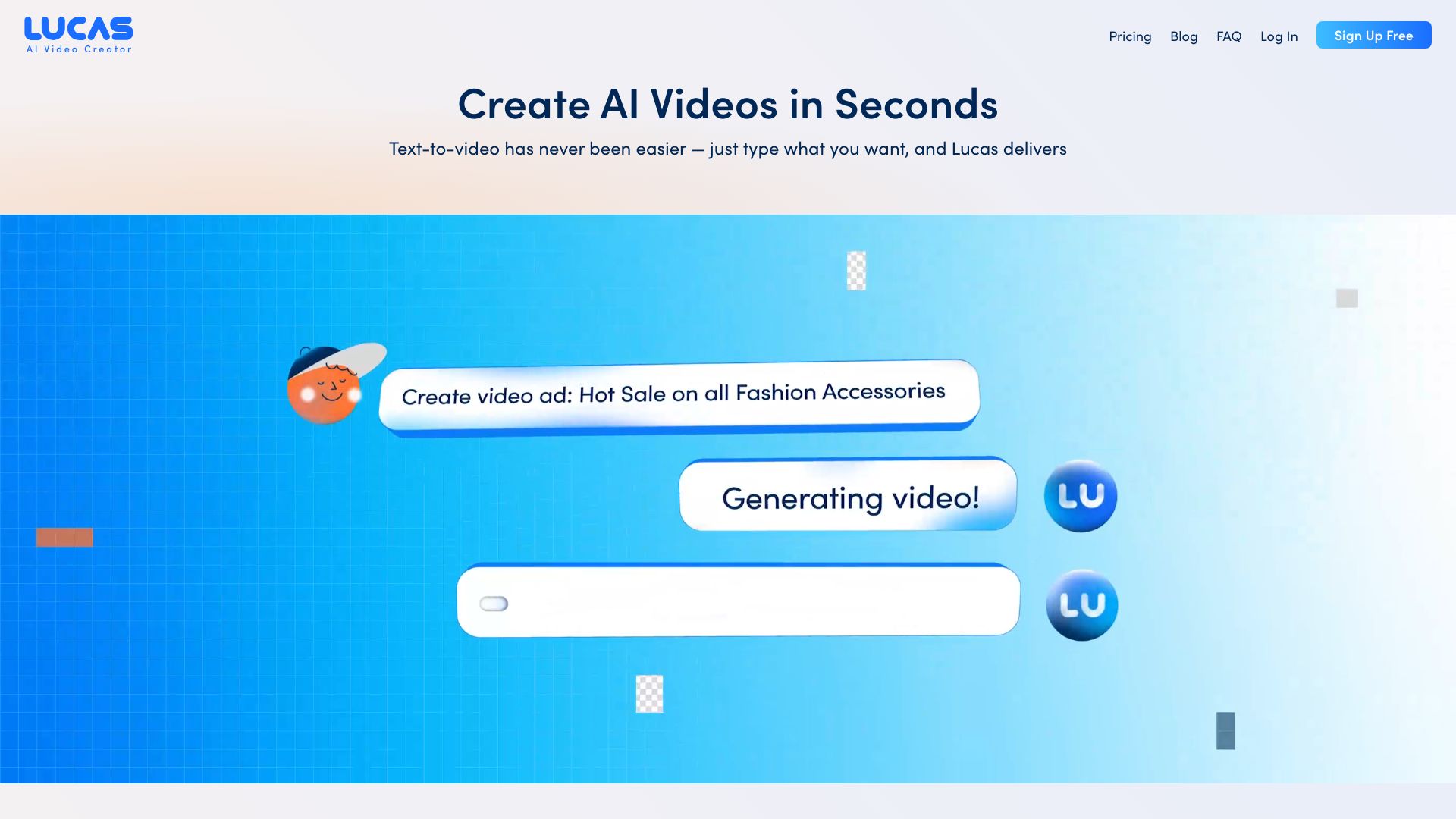 Lucas, AI Video Creator logo