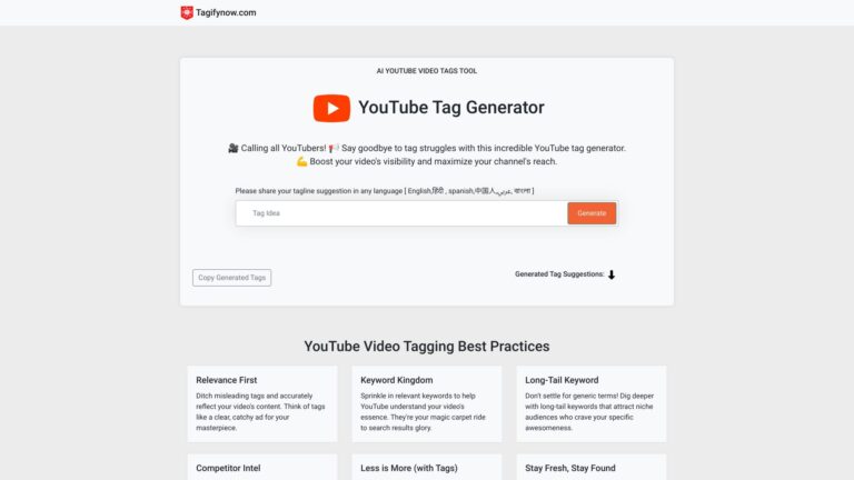 Smart Tagifynow.com AI Tool Review