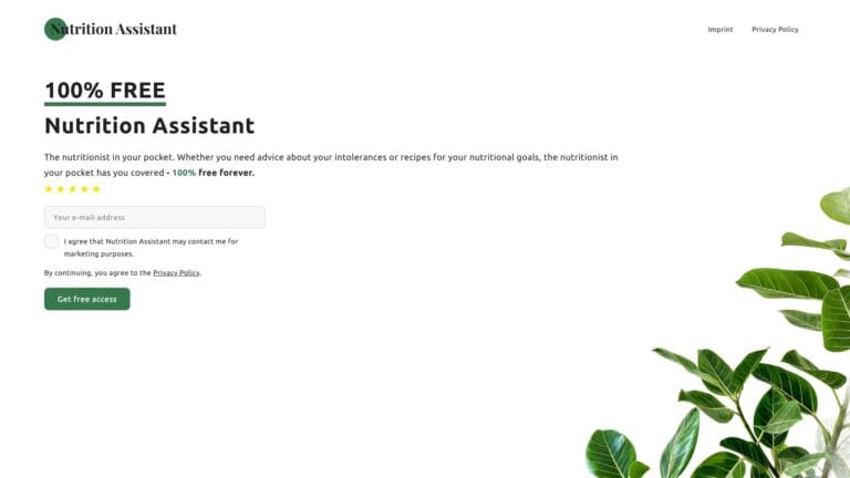 Trending Nutrition Assistant AI Tool Review
