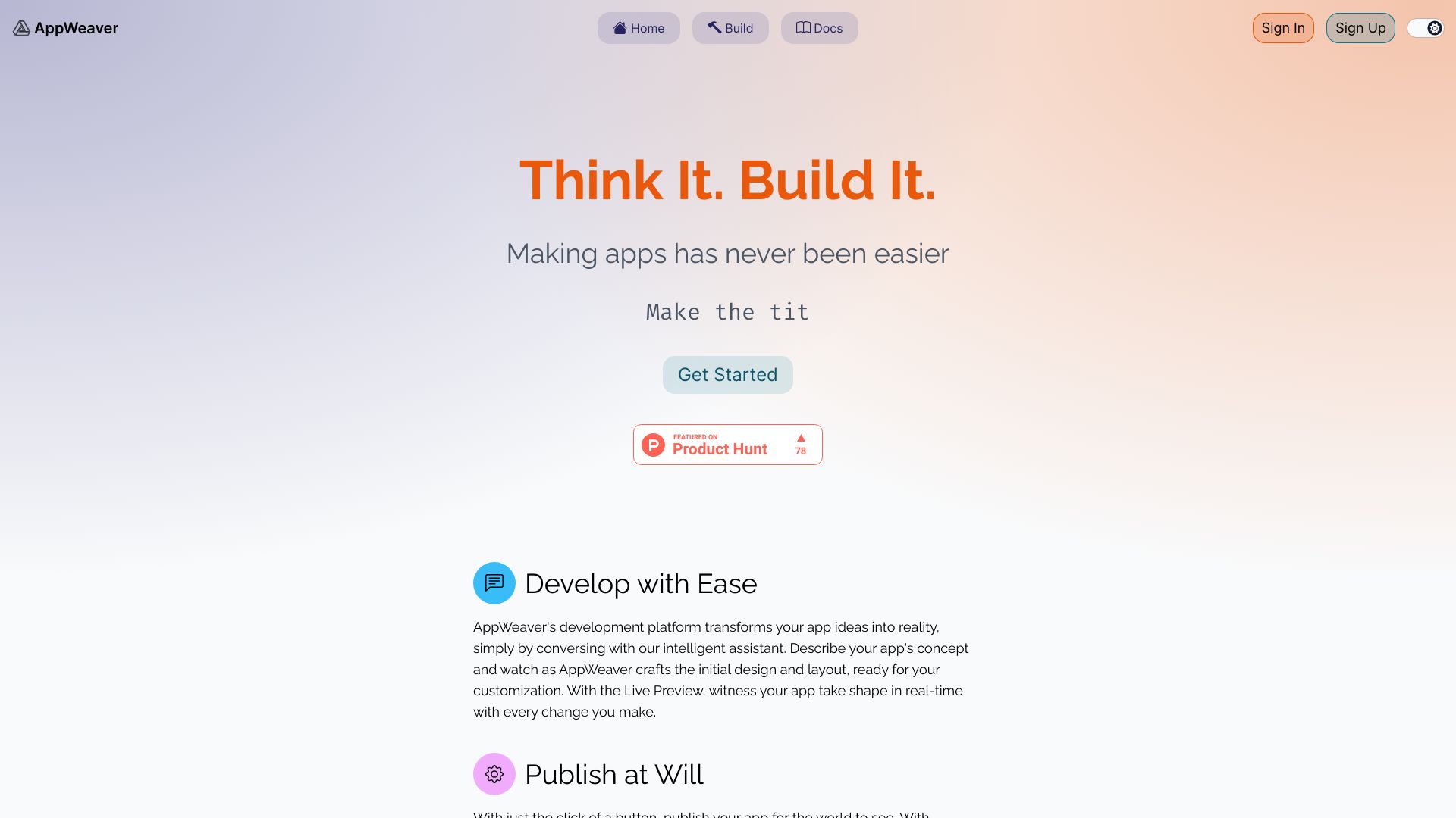 AppWeaver logo