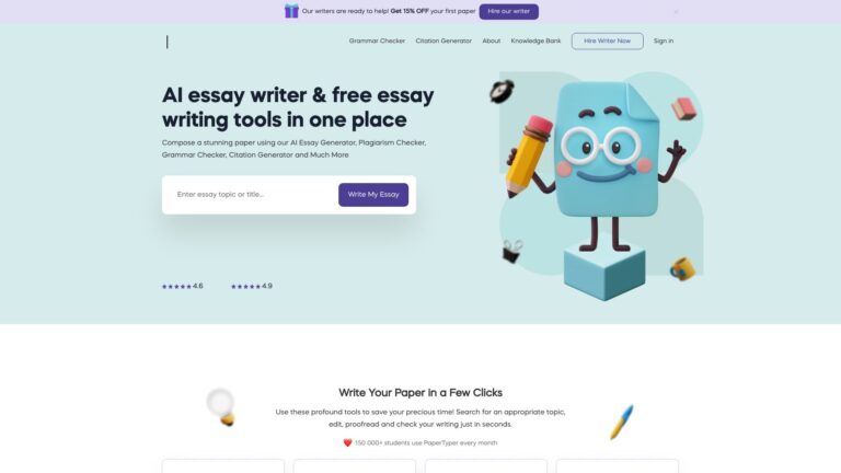 Best Papertyper AI Tool Review