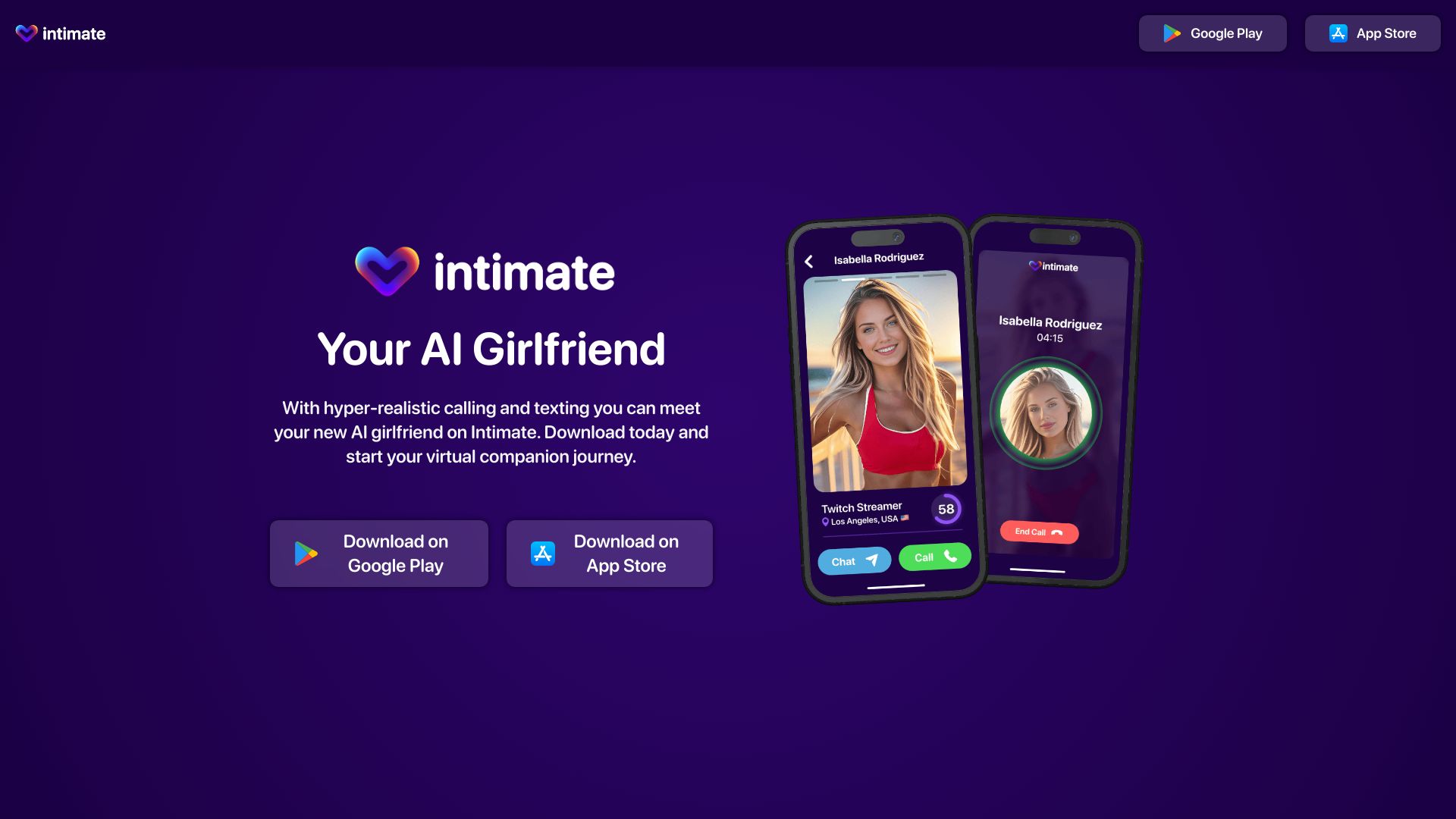 Intimate AI Girlfriend logo