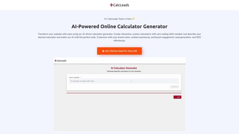 Free Calcleads AI Tool Review