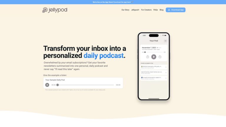 Powerful Jellypod AI Tool Review