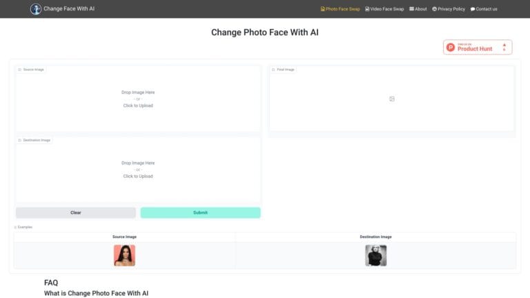 New Change Face With AI AI Tool Review