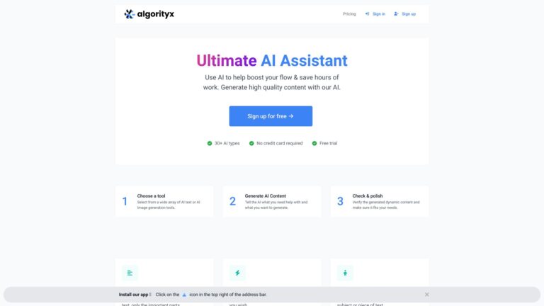 Trending Algorityx AI Tool Review