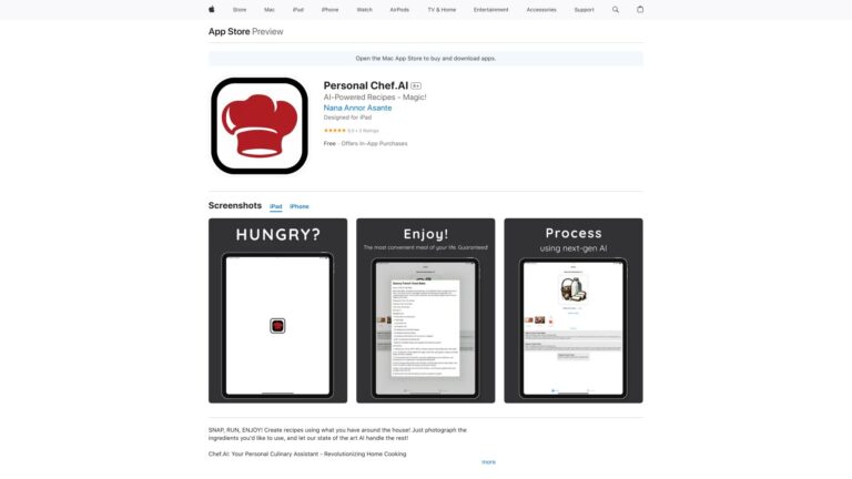 Innovative Personal Chef.ai AI Tool Review