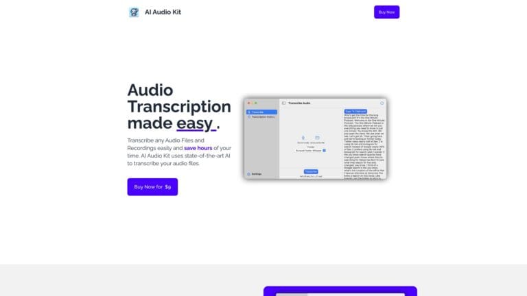 Top AI Audio Kit AI Tool Review