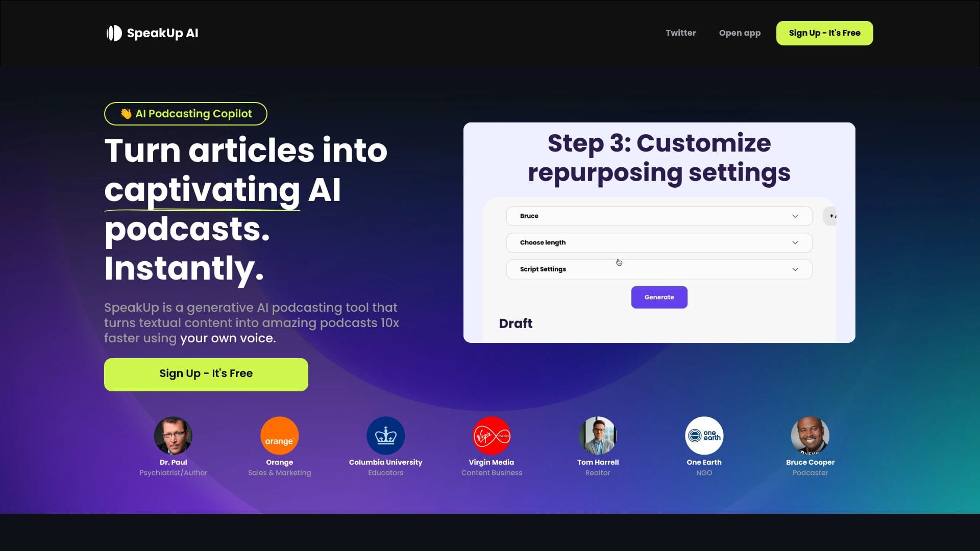 SpeakUp AI logo