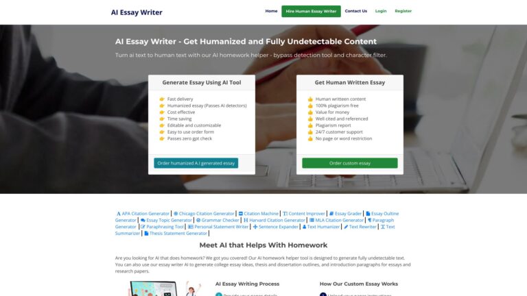 New AI Essay Writer AI Tool Review
