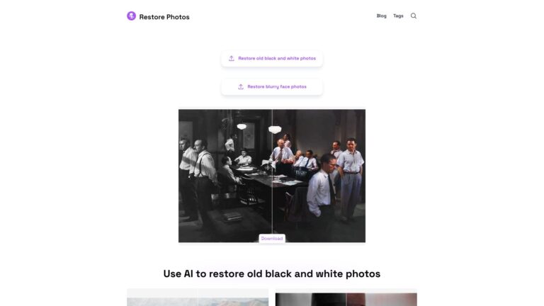 Free Restore Photos AI Tool Review
