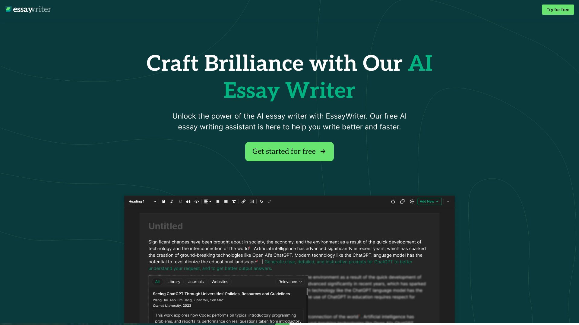 EssayWriter logo