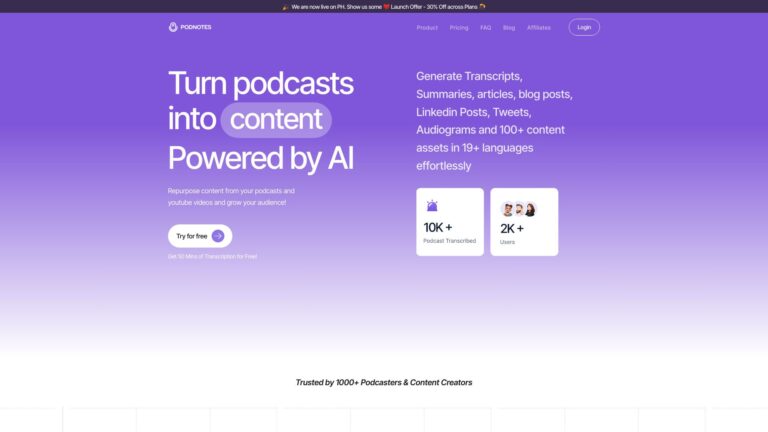 Popular Podnotes AI Tool Review