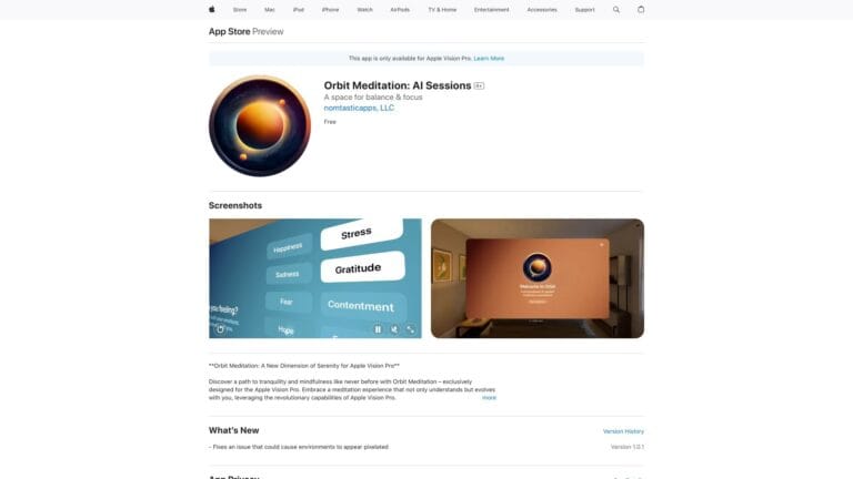 Best Orbit Meditation AI Tool Review