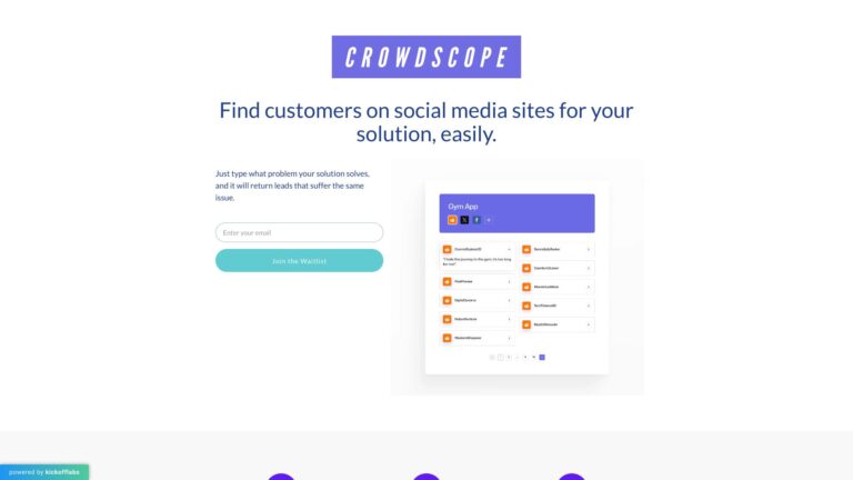 New Crowdscope Waitlist AI Tool Review