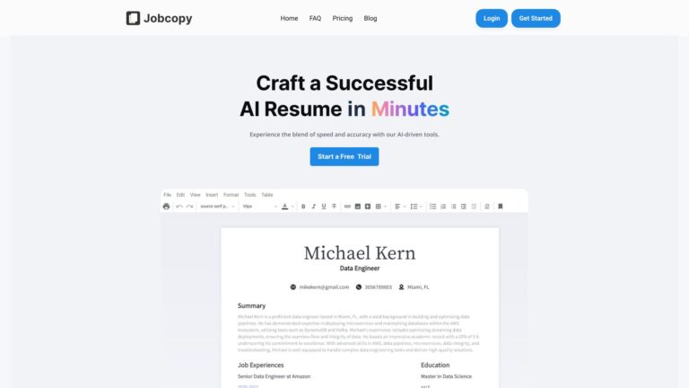 Powerful Jobcopy AI Tool Review