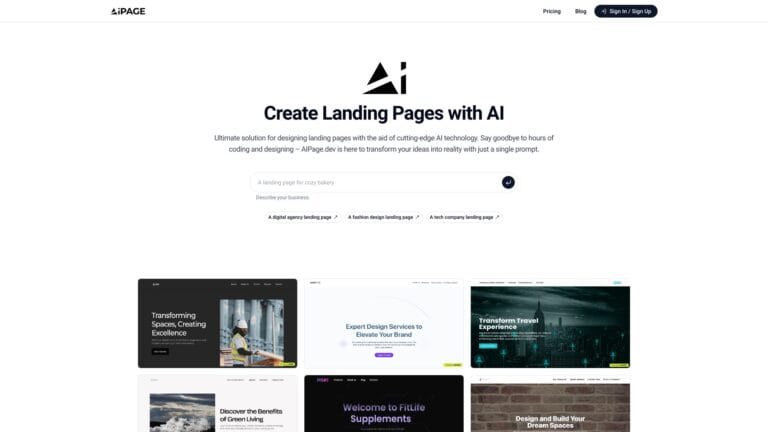 New AIpage.dev AI Tool Review