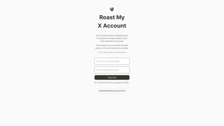 Powerful Roast My X Account AI Tool Review